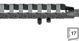 Series E2i.17 - e-chain, crossbars openable from both sides along the inner radius